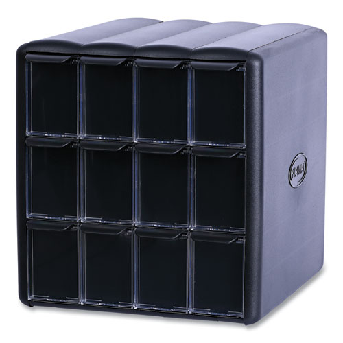 Image of Four Column Merchandiser, 12 Compartments, 15.2 x 17.2 x 16.3, Black