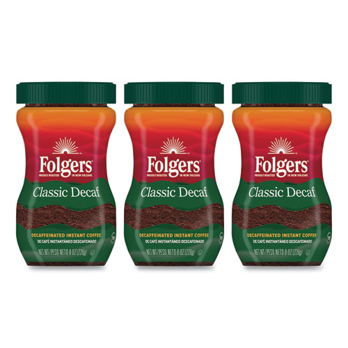 Image of Folgers® Instant Coffee Crystals, Classic Decaf, 8 Oz