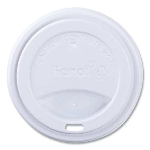 Hot Cup Lids, Fits 10 oz to 24 oz Paper Hot Cups, Sipper Lid, White, 1,000/Carton