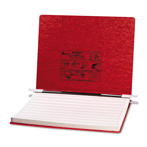 PRESSTEX Covers with Storage Hooks, 2 Posts, 6" Capacity, 14.88 x 11, Executive Red
