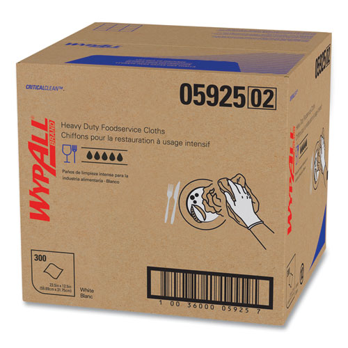 WypAll® X70 Wipers, Kimfresh Antimicrobial, 12.5 x 23.5, Unscented, White, 300/Carton