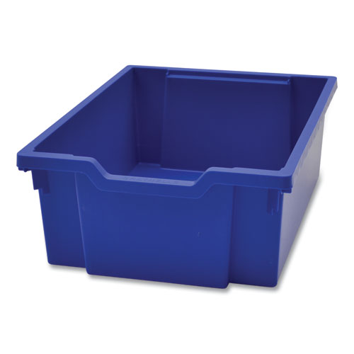 F2 Deep Trays for Gratnells Storage Frames and Trolleys, 1 Section, 3.57 gal, 12.28" x 16.81" x 6.25", Royal Blue, 6/Pack