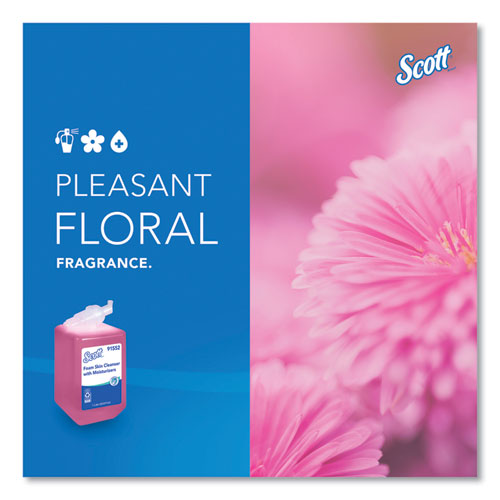 Scott® Pro Foam Skin Cleanser with Moisturizers, Light Floral, 1,000 mL Bottle, 6/Carton