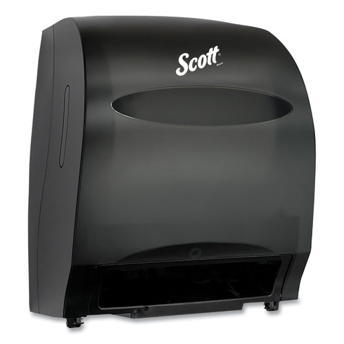 Image of Scott® Essential Electronic Hard Roll Towel Dispenser, 12.7 X 9.57 X 15.76, Black