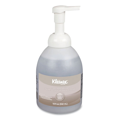 Image of Kleenex® Alcohol-Free Foam Hand Sanitizer, 18 Oz Pump Bottle, Fragrance-Free