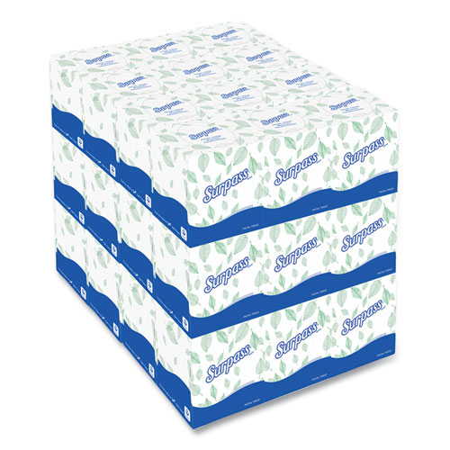 Facial Tissue for Business, 2-Ply, White, Pop-Up Box, 90/Box, 36 Boxes/Carton