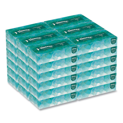 White Facial Tissue for Business, 2-Ply, White, Pop-Up Box, 100 Sheets/Box, 36 Boxes/Carton