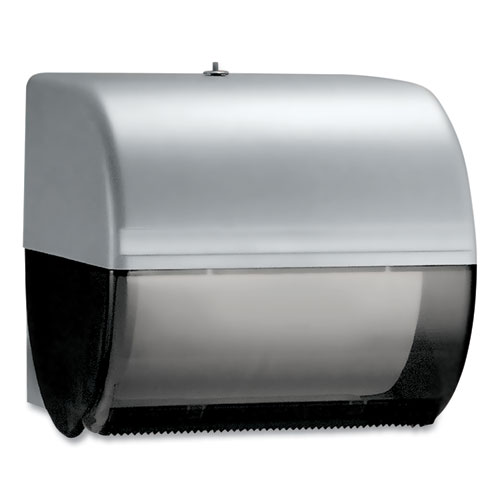 Image of Kimberly-Clark Professional* Omni Roll Towel Dispenser, 10.5 X 10 X 10, Smoke/Gray