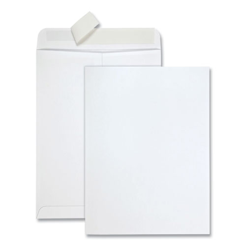 Quality Park™ Redi-Strip Catalog Envelope, #10 1/2, Cheese Blade Flap, Redi-Strip Adhesive Closure, 9 X 12, White, 100/Box