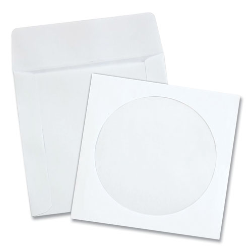 Image of Quality Park™ Cd/Dvd Sleeves, 1 Disc Capacity, White, 100/Box