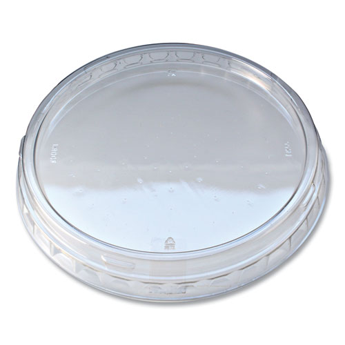 Image of Recycleware Round Deli Container Lids, Clear, Plastic, 500/Carton