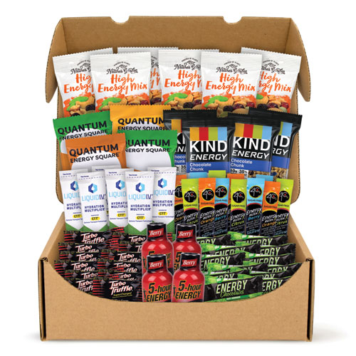 Energy Snack Box, 60 Assorted Snacks/Box, Ships in 1-3 Business Days
