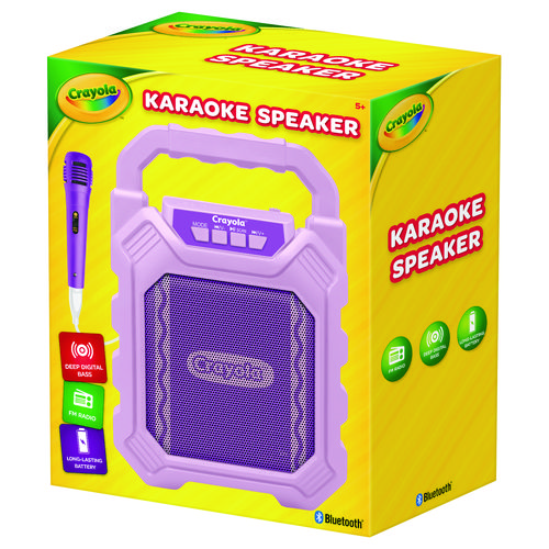 Image of Karaoke Speaker, Bluetooth, Purple