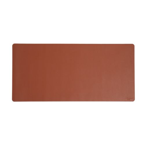 Vegan Leather Desk Pads, 36" x 17", Brown