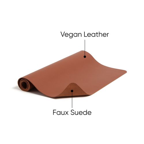 Vegan Leather Desk Pads, 31.5" x 15.7", Brown