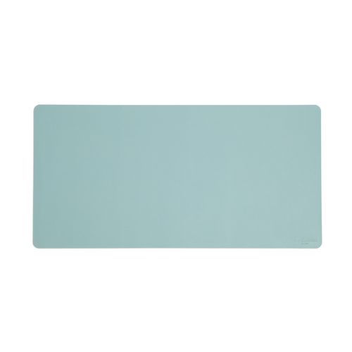 Vegan Leather Desk Pads, 31.5" x 15.7", Light Blue