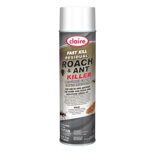 Claire® Fast Kill Residual Roach and Ant Killer, 15 oz Aerosol Spray, 12/Carton