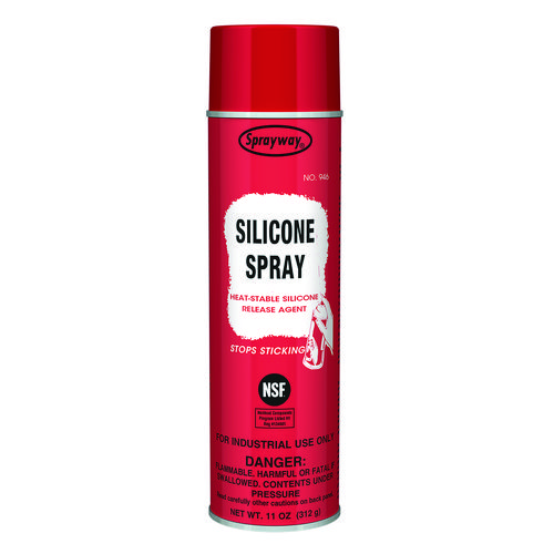 Sprayway® Silicone Spray, 11 oz Aerosol Spray, 12 Cans