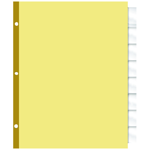 7530017035694, SKILCRAFT Big Tab Insertable Dividers, 8-Tab, 11 x 8.5, Yellow, 1 Set