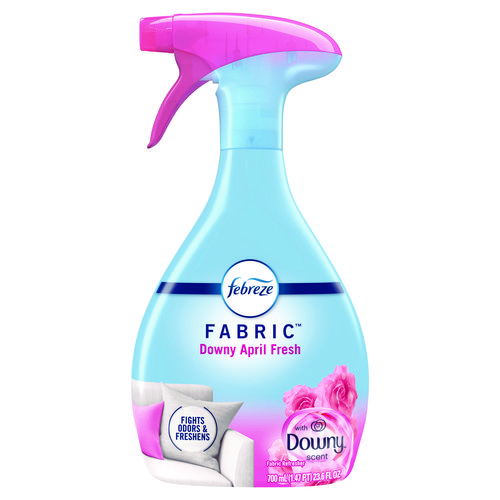 FABRIC Refresher/Odor Eliminator, Downy April Fresh, 23.6 oz Spray Bottle, 4/Carton