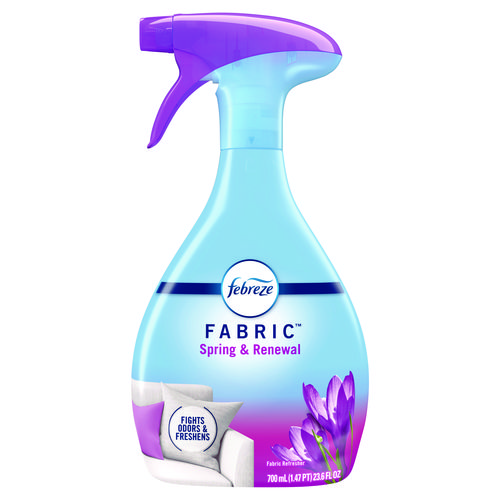 FABRIC Refresher/Odor Eliminator, Spring and Renewal, 23.6 oz Spray Bottle, 4/Carton