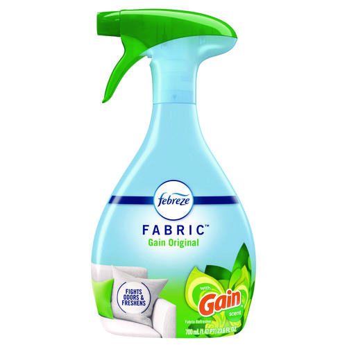 FABRIC Refresher/Odor Eliminator, Gain Original, 23.6 oz Spray Bottle, 4/Carton