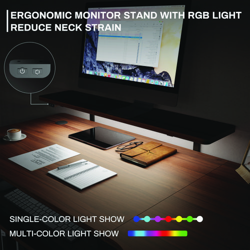 L-Shaped Standing Desk with Keyboard Tray, Right Desk, 61.25" x 43.25" x 34.38" to 52.88", Walnut/Black