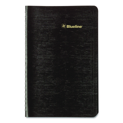 Plan and Link Weekly Planner, 8" x 5", Black Cover, 12-Month (Jan to Dec): 2025