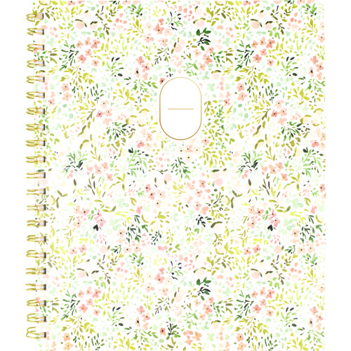 Leah Bisch Academic Year Weekly/Monthly Planner, Floral Artwork, 11" x 9.25", Multicolor Cover, 12-Month: July 2024-June 2025