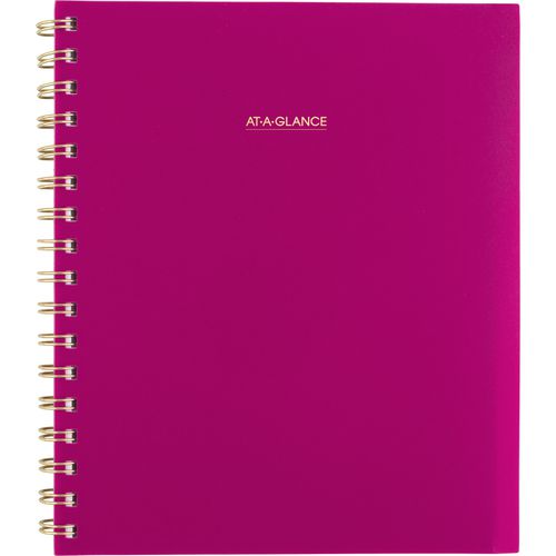 Harmony Weekly/Monthly Poly Planner, 8.88 x 7.69, Purple/Gold Cover, 13-Month (Jan to Jan): 2025 to 2026