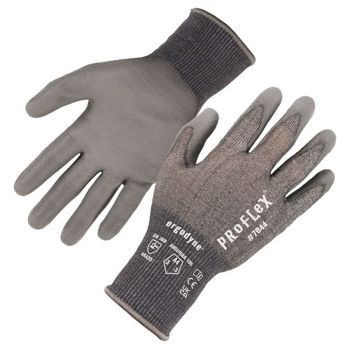 ProFlex 7044 ANSI A4 PU Coated CR Gloves, Gray, X-Small, Pair, Ships in 1-3 Business Days
