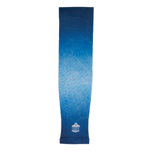 Chill-Its 6695 Sun Protection Arm Sleeves, Polyester/Spandex, Medium/Large, Blue