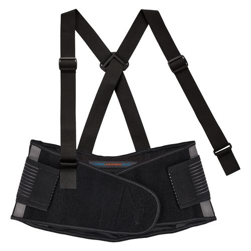 Proflex 1675 Back Support Brace with Cooling/Warming Pack, 3X-Large, 46" to 52" Waist, Black