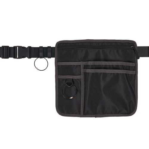 Image of Arsenal 5716 Server Apron Pouch with Pockets, 5 Compartments, 11 x 10, Nylon, Black, Ships in 1-3 Business Days