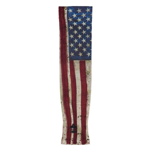 Chill-Its 6695 Sun Protection Arm Sleeves, Polyester/Spandex, Medium/Large, American Flag