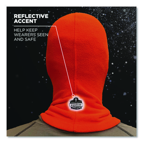 N-Ferno 6821 Fleece Balaclava Face Mask, One Size Fits Most, Orange