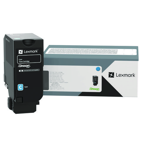 Lexmark™ 71C1XC0 Return Program Toner Cartridge, 12,500 Page-Yield, Cyan