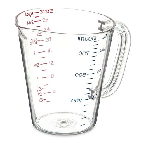 Image of Commercial Measuring Cup, 1 qt, Clear