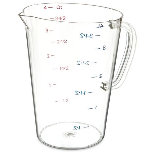 Image of Commercial Measuring Cup, 1 gal, Clear