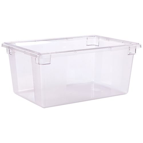 Image of StorPlus Polycarbonate Food Storage Container, 16.6 gal, 18 x 26 x 12, Clear, Plastic