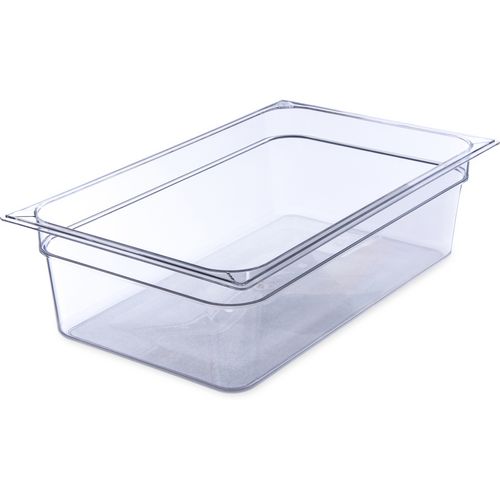 Image of StorPlus Polycarbonate Food Pan, 19.4 qt, 12.5 x 20.75 x 6, Clear, Plastic