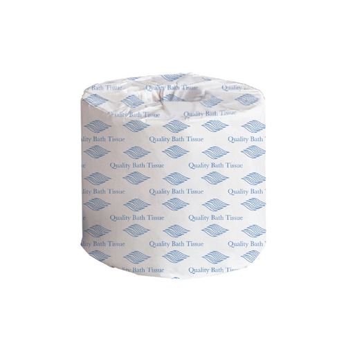 Image of Standard Bath Tissue, 2-Ply, White, 4 x 3, 400 Sheets/Roll, 96 Rolls/Carton