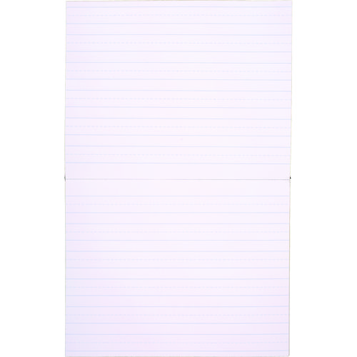 Learn to Letter Primary Journal with Raised Ruling, Manuscript Format, Orange/White/Blue Cover, (40) 10 x 8 Sheets