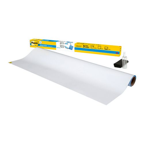 Easy Erase Permanent Marker Whiteboard Surface, Laminate Film, 48" x 36", White