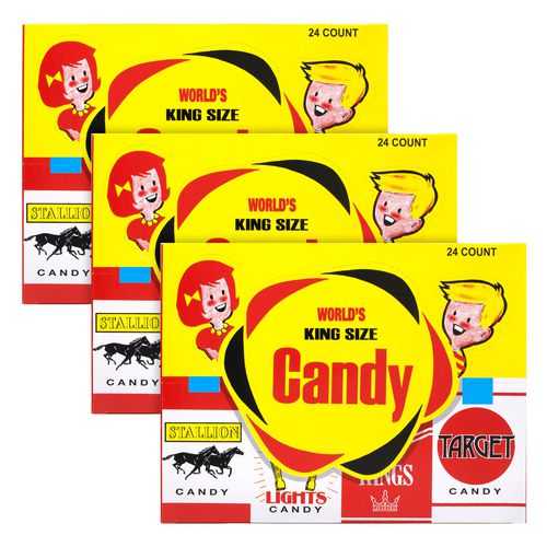 Candy Cigarettes, 24/Box, 3 Boxes/Carton, Ships in 1-3 Business Days