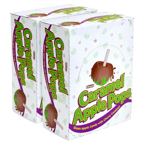 Caramel Apple Pops, 0.63 oz Individually Wrapped, 48/Box, 2 Boxes/Carton, Ships in 1-3 Business Days