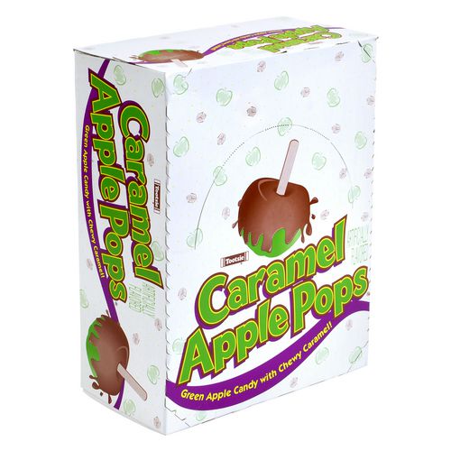 Caramel Apple Pops, 0.63 oz Individually Wrapped, 48/Box, 2 Boxes/Carton