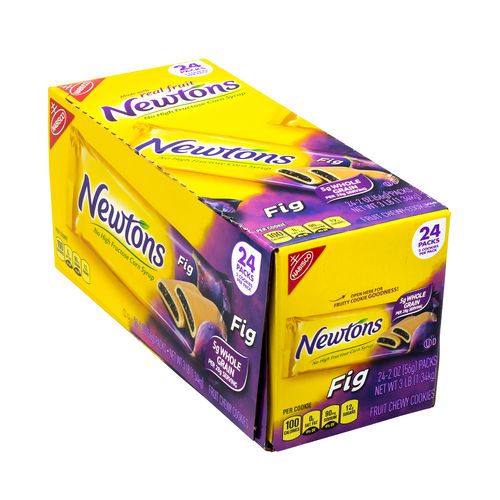 Fig Newtons, 2 oz Pack, 2 Cookies/Pack, 24 Packs/Box, 4 Boxes/Carton