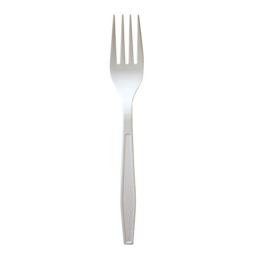 Image of Heavyweight Polypropylene Cutlery, Fork, White, 1,000/Carton