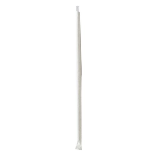 Wrapped Jumbo Straws, 10.25", Polypropylene, Clear, 2,000/Carton